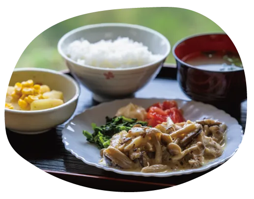 自慢のお食事とおやつ